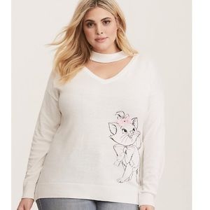 Disney cut out neck sweater